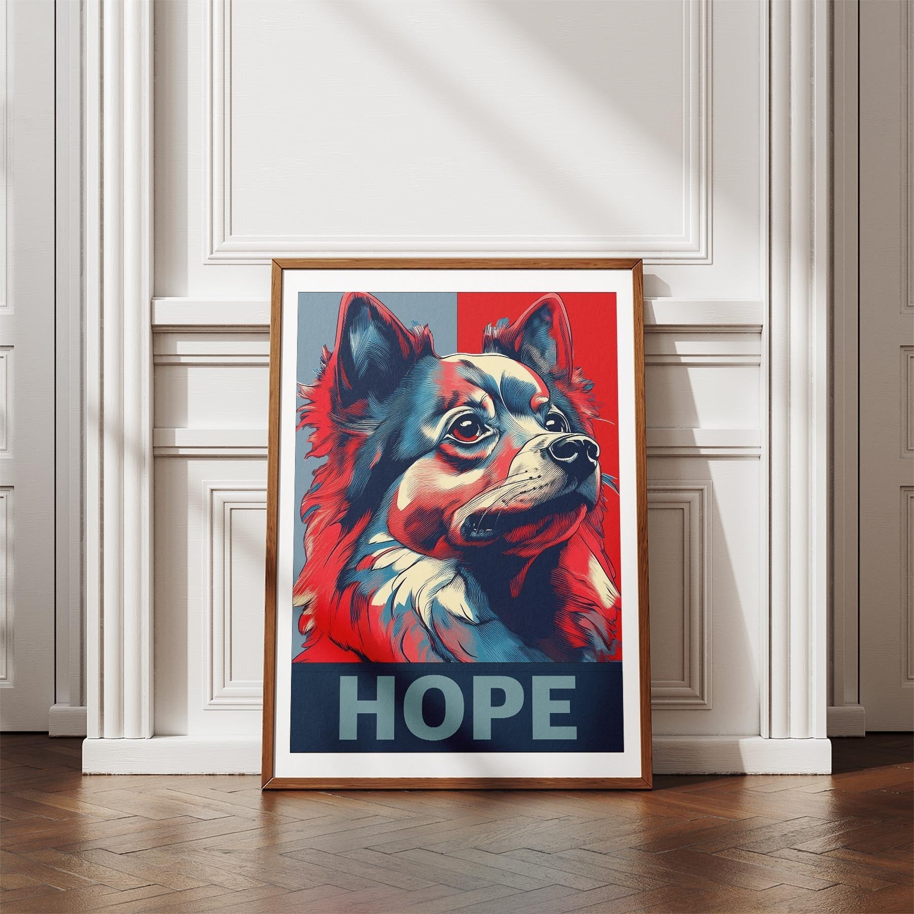 Pomeranian HOPE Series Inspired by the Obama Poster image 4