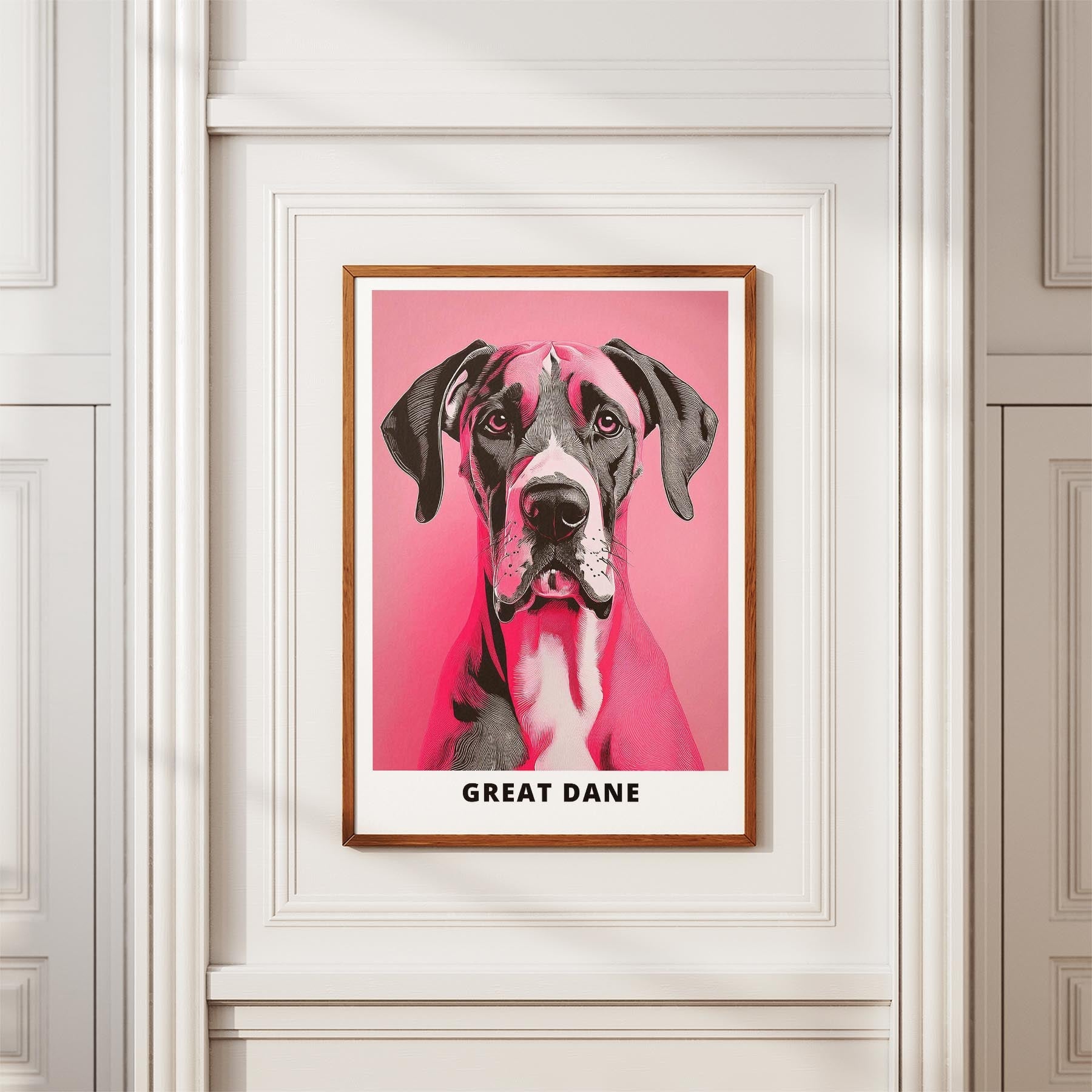Great Dane Pink and Black Dog Series 4 image 3