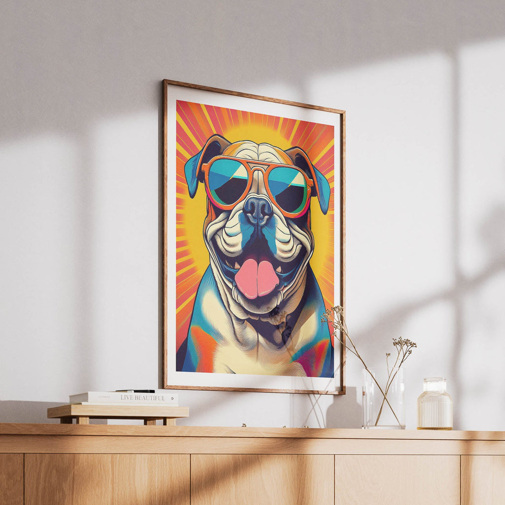 Bull Dog In Colourful Sunnies 2 image 6
