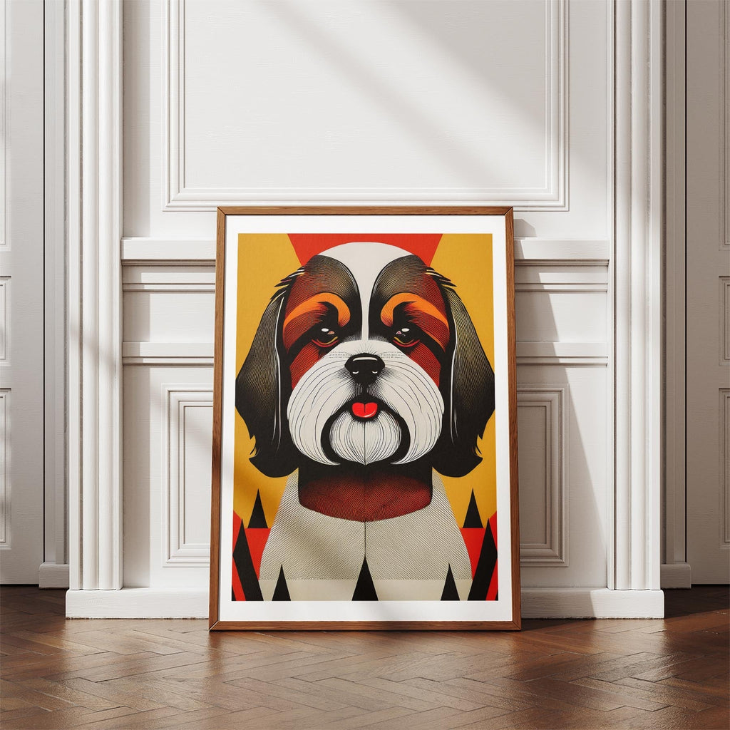 Shih Tzu Geometric Orange Series image 4