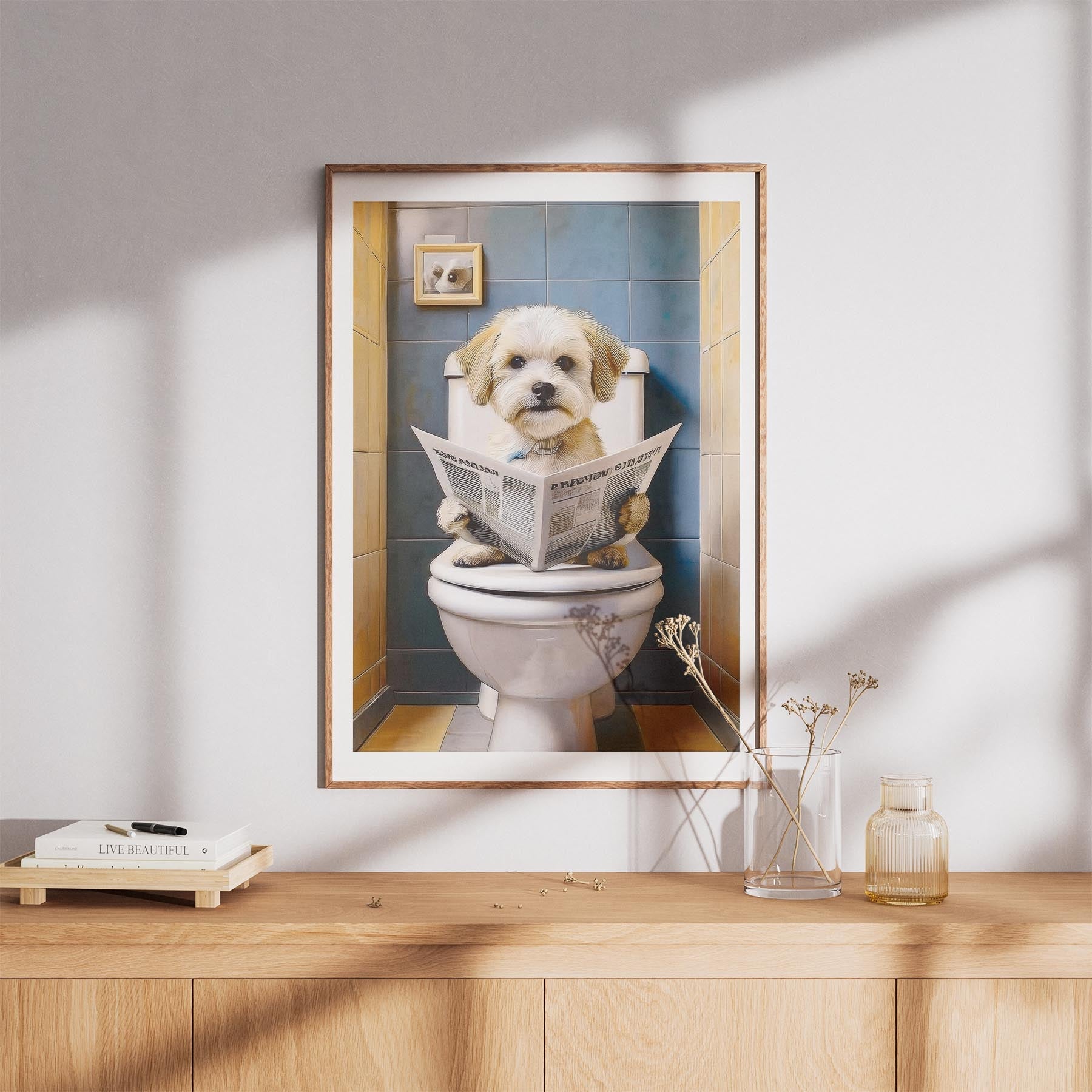 Maltese Toilet Humour Dog Series image 8