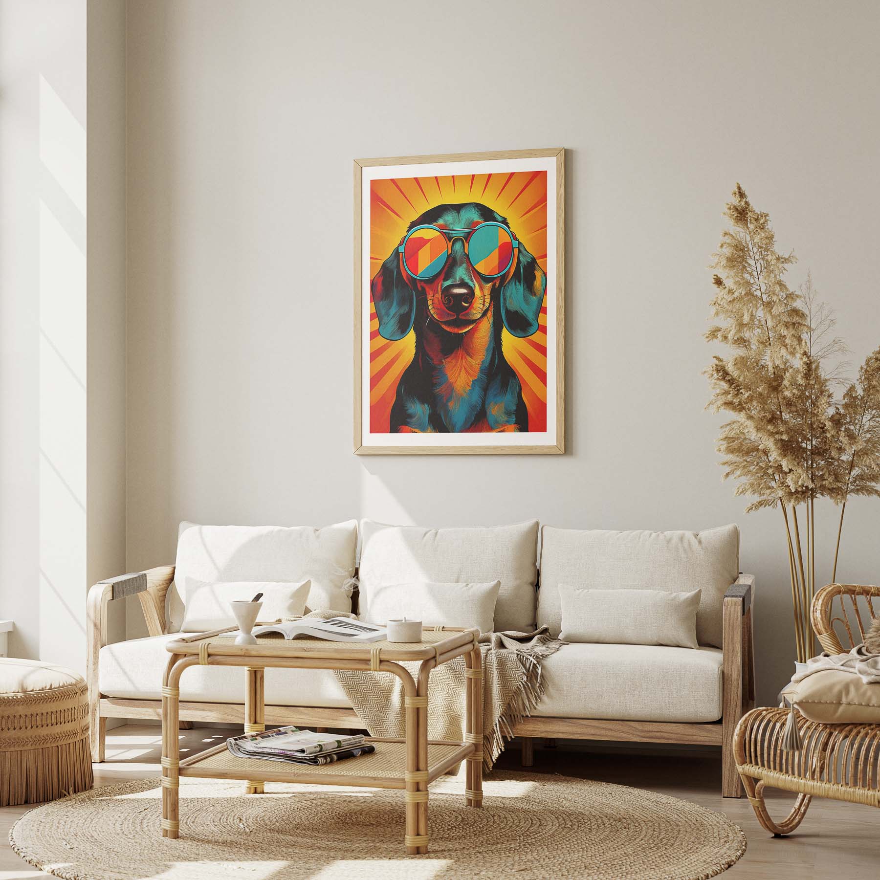 Dachshund In Colourful Sunnies 1 image 1