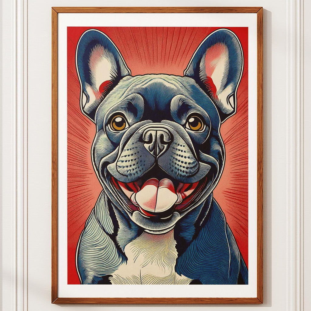 French Bulldog Hokusai Japanese Inspired Dog Series image 10