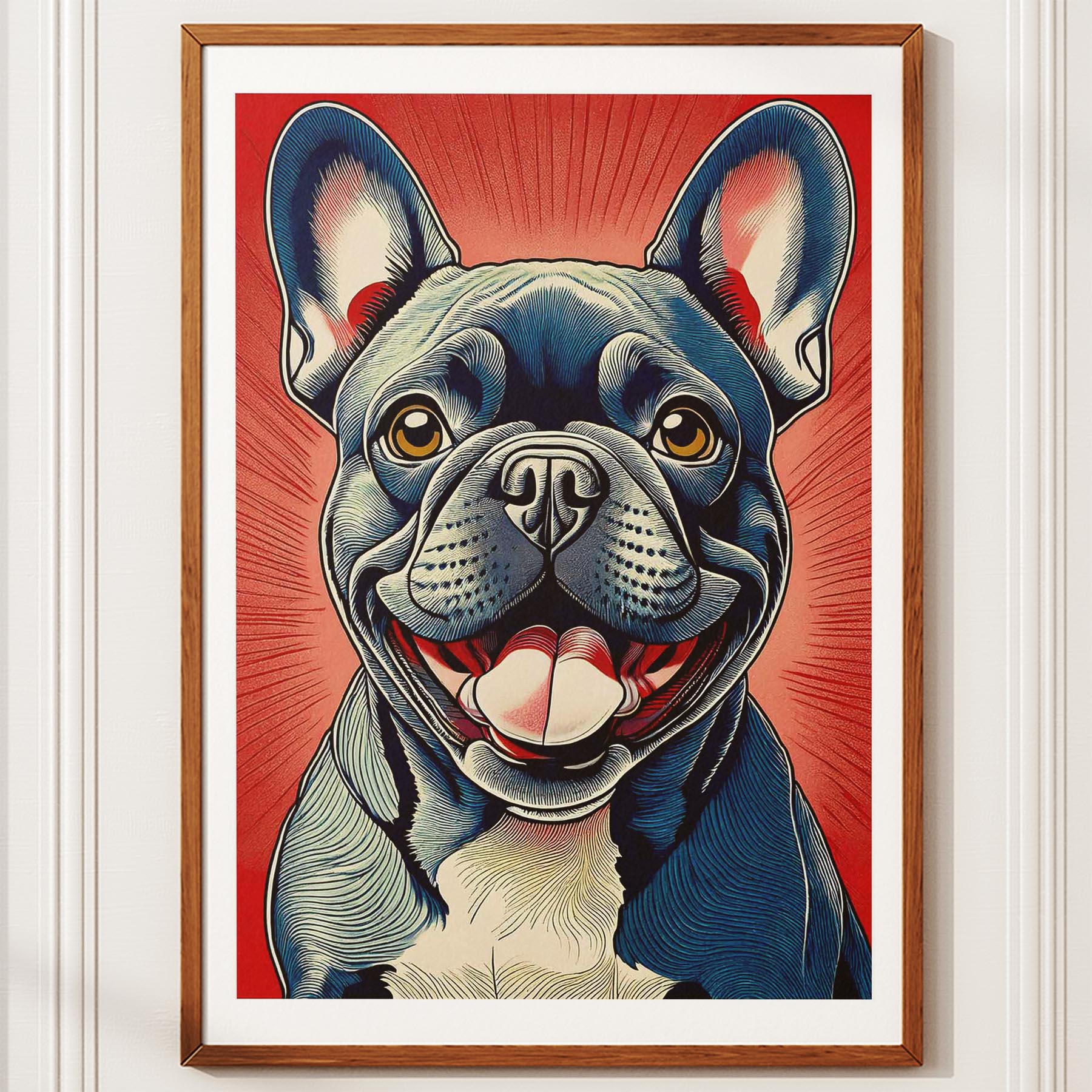 French Bulldog Hokusai Japanese Inspired Dog Series image 10