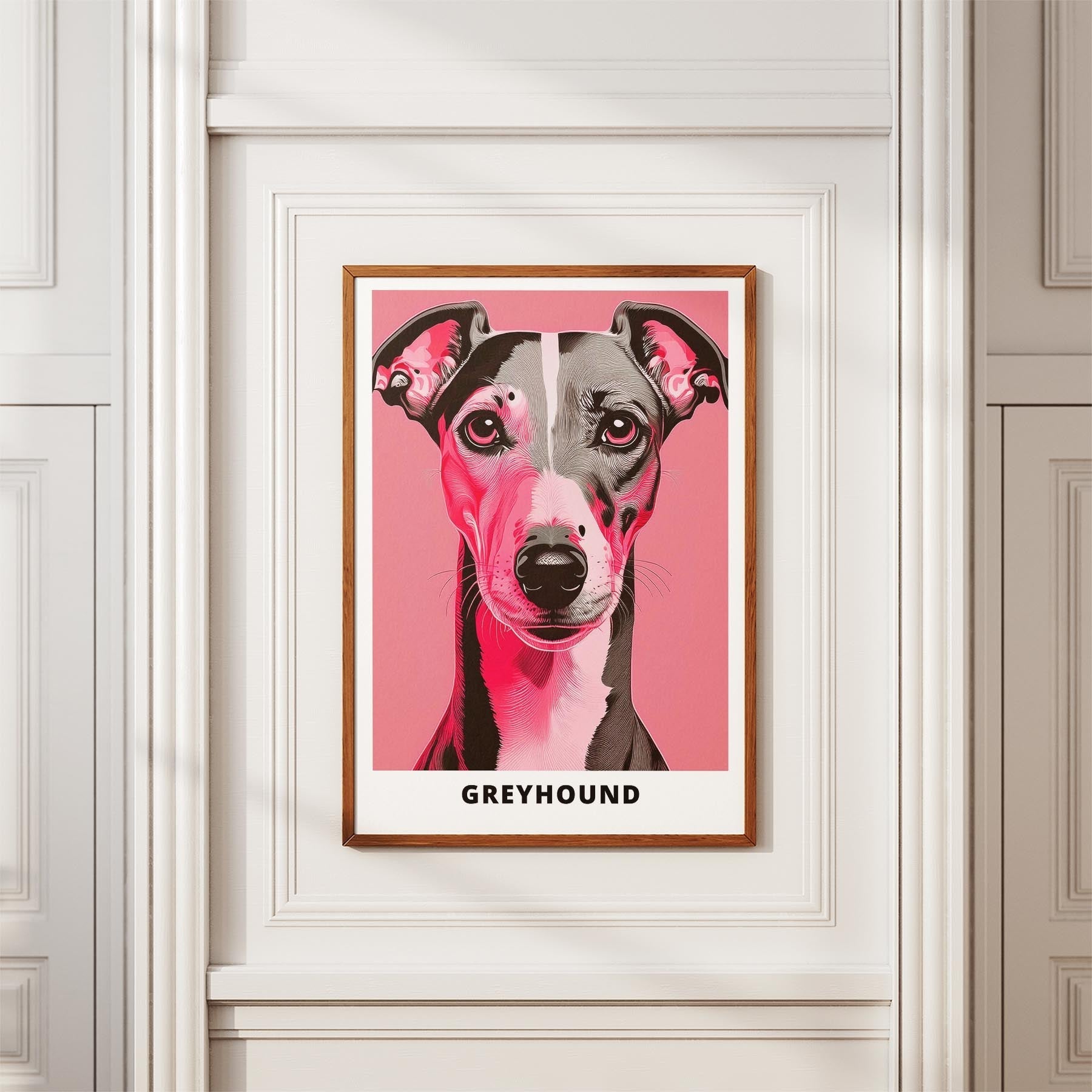 Greyhound Pink and Black Dog Series 1 image 3