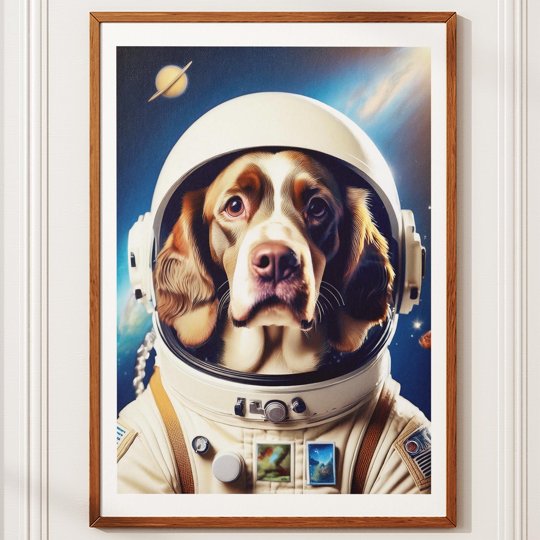 English Springer Spaniel Astronaut Dog Series image 10