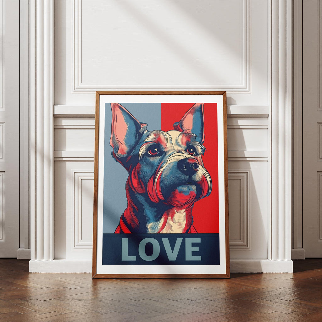 Australian Terrier LOVE Series Inspired by the Obama Poster image 4
