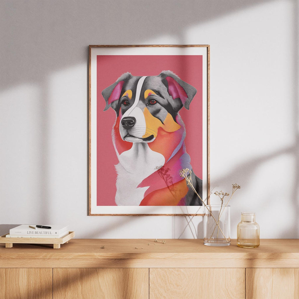 Australian Shepherd Modern Pop Dog Series image 8