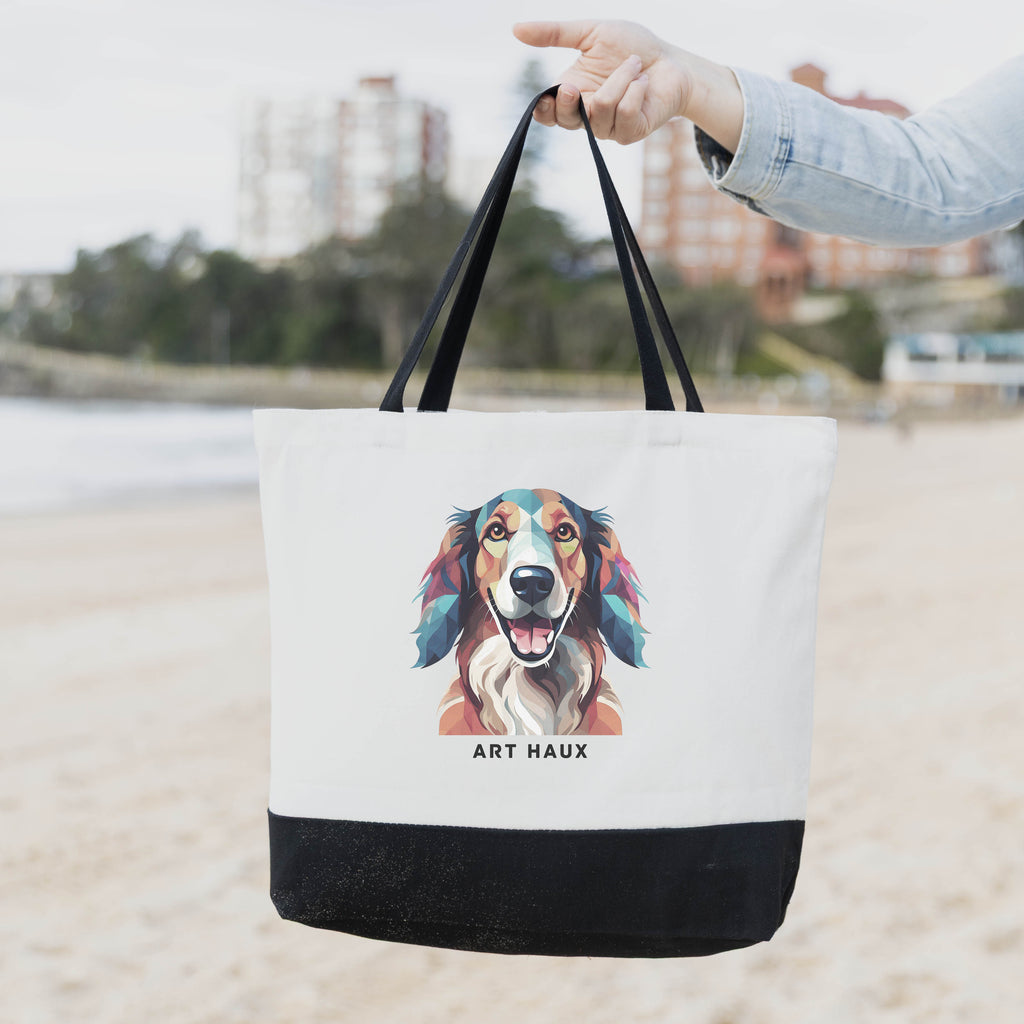 Borzoi Chic Graphic Art Bag image 1