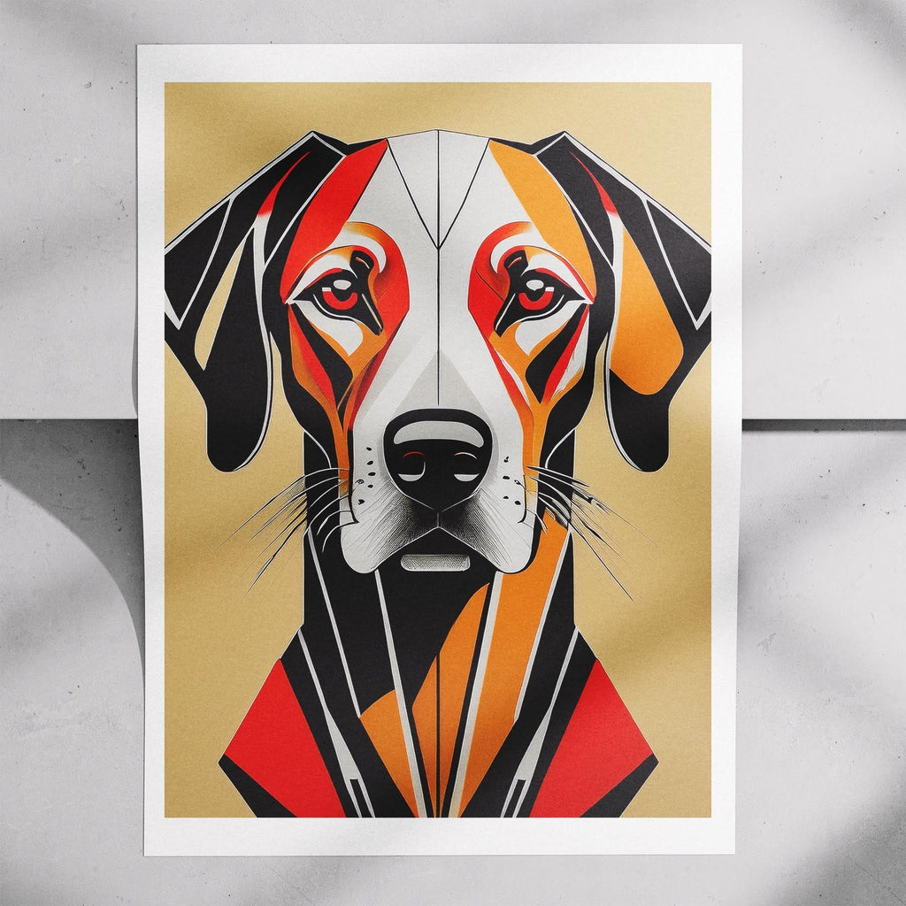 Rhoedesian Ridgeback Geometric Orange Series image 7