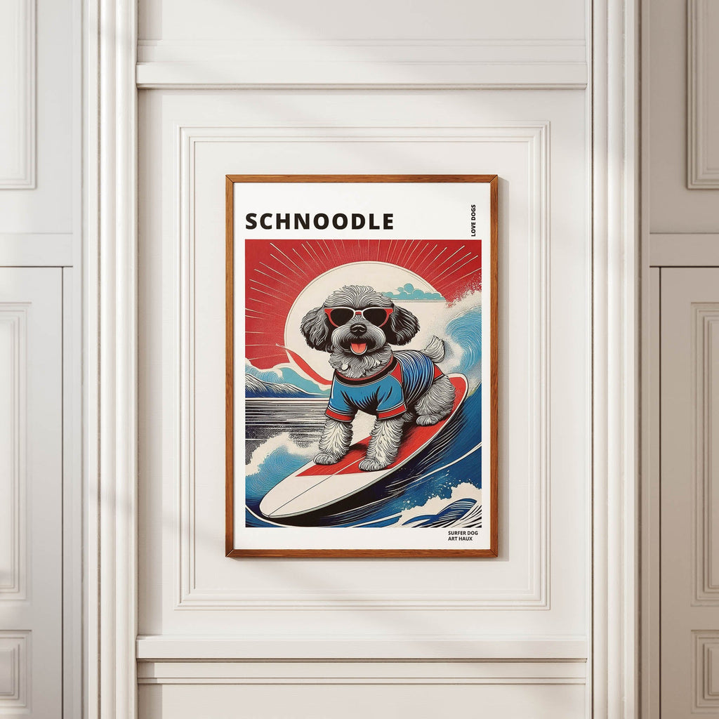 Schnoodle Hokosai Surfer Dogs 1 image 2