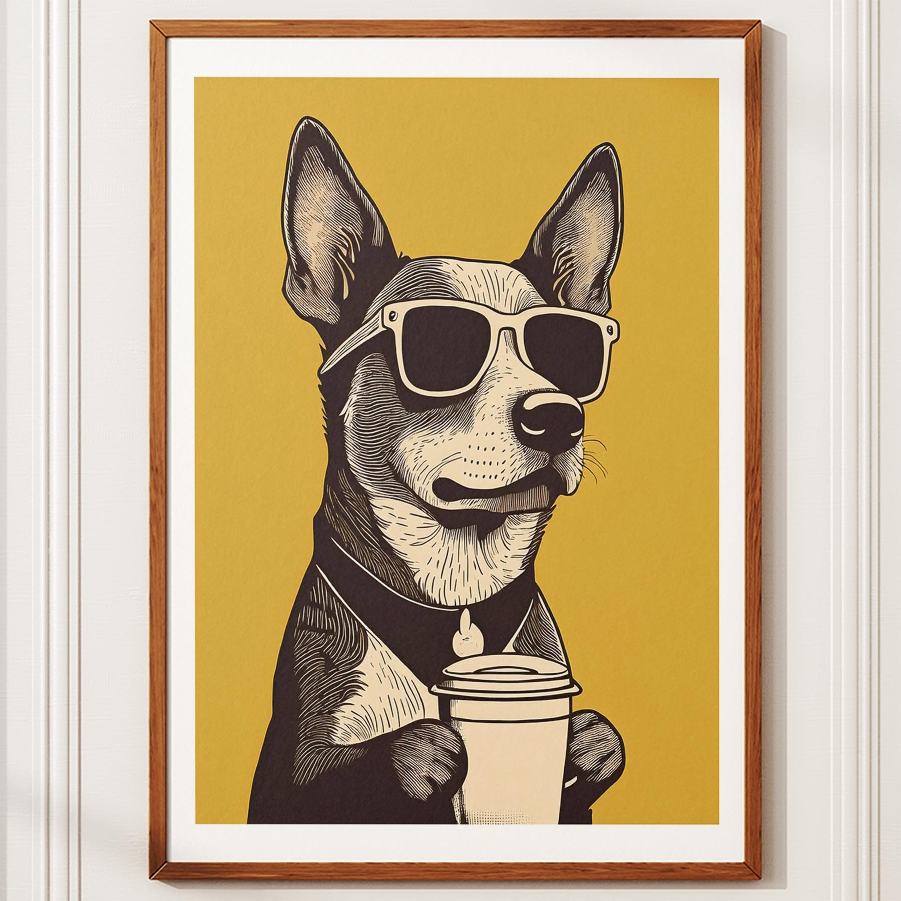 Cattledog Chillin Coffee Dog image 12