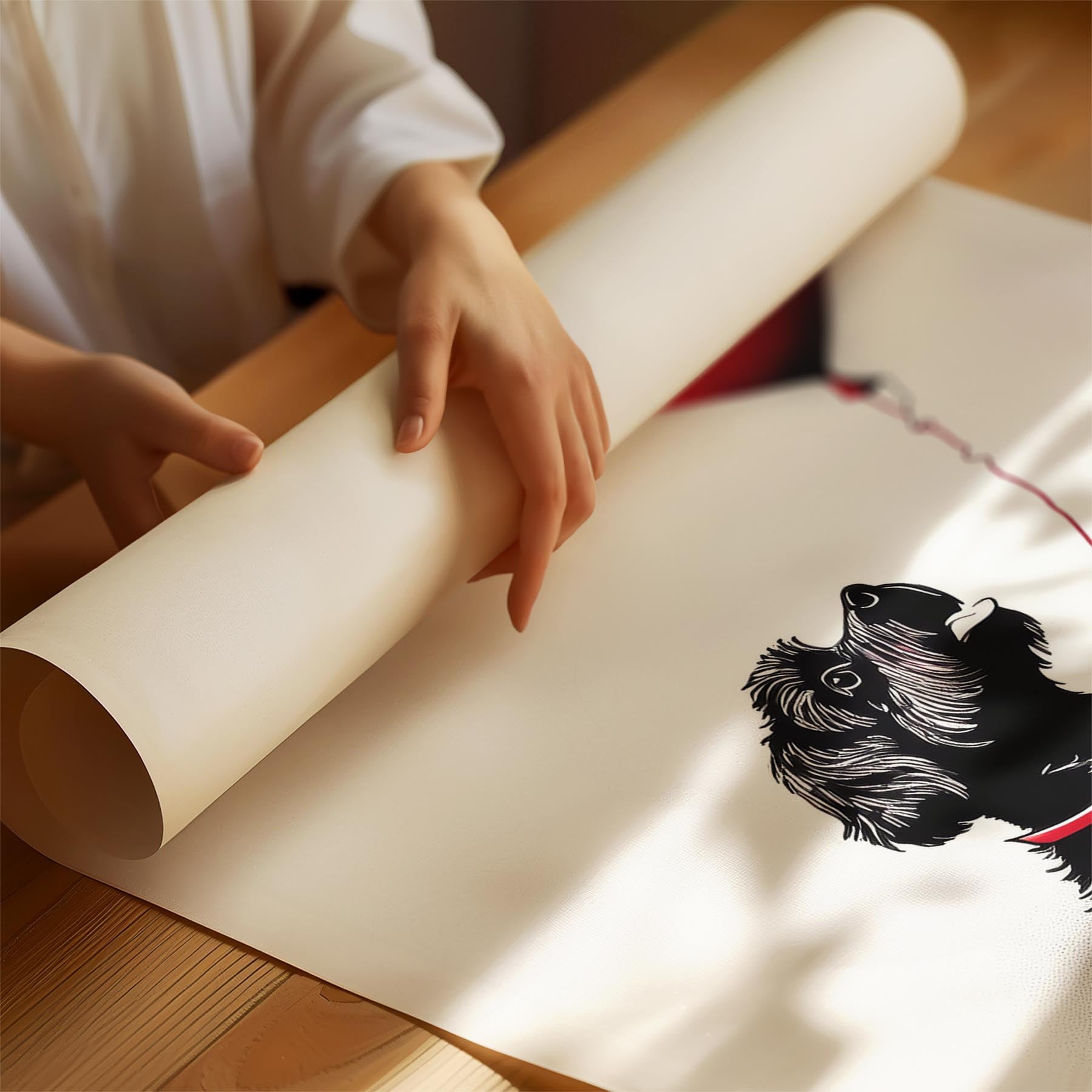 Bichon Frise DOGSY Series inspired by the Art of Banksy image 1