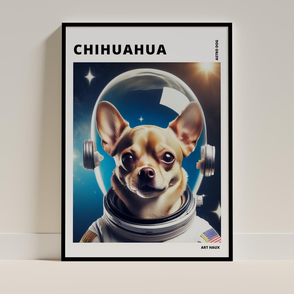 Chihuahua Astronaut Dog Series with Text Astro Dog image 0