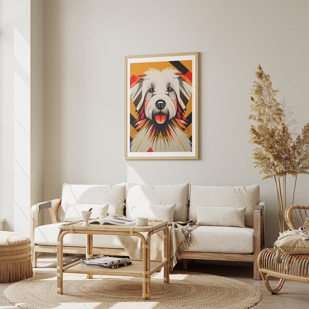 Coton de Tulear Geometric Orange Series image 2