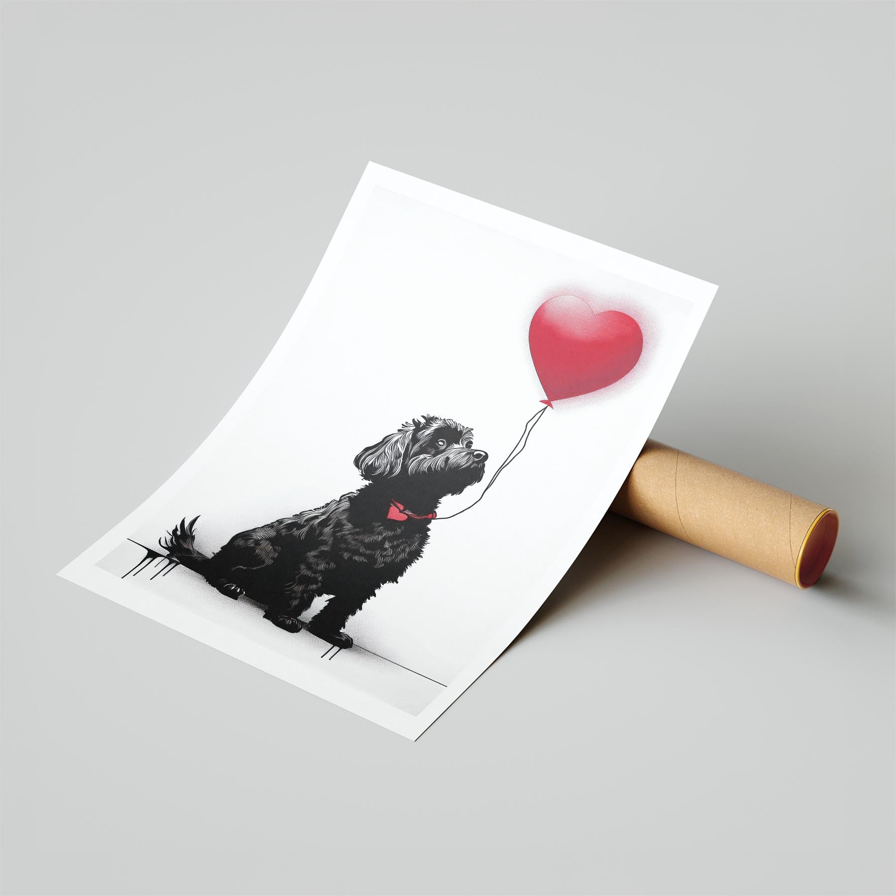 Coton de Tulear DOGSY Series inspired by the Art of Banksy image 6