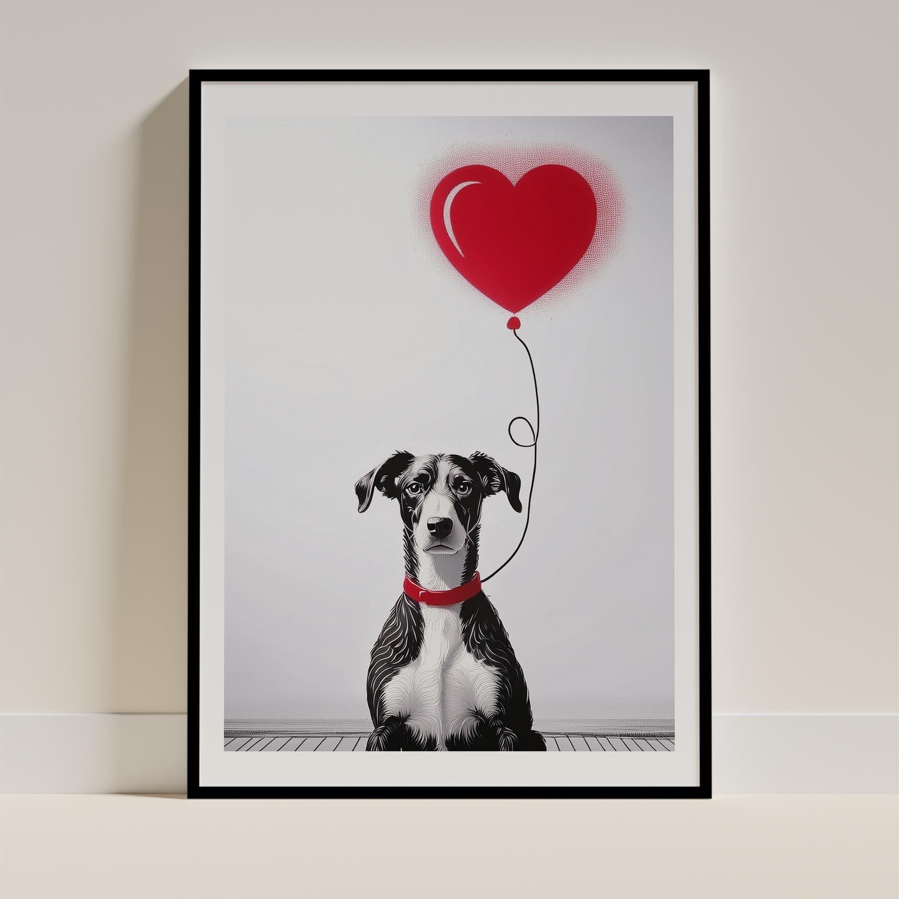 Whippet DOGSY Series inspired by the Art of Banksy image 0
