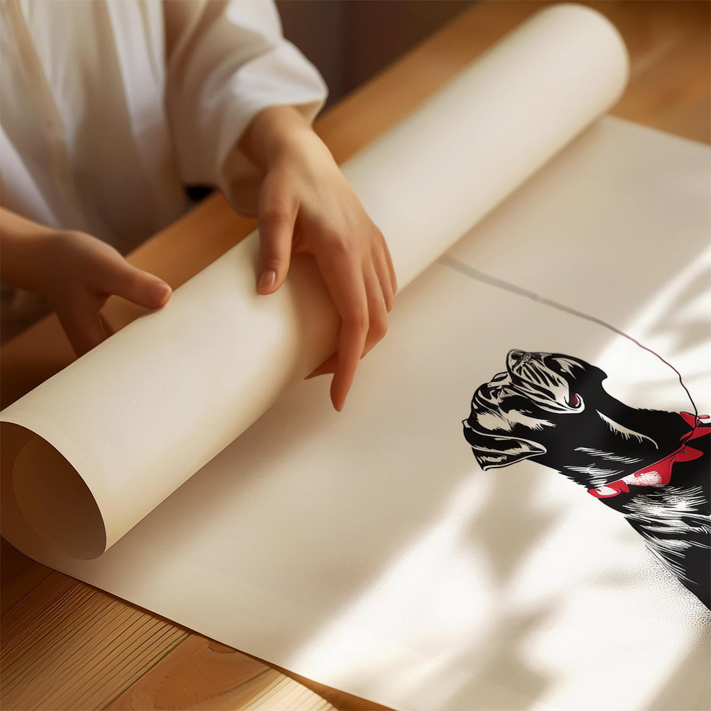 Bullmastiff DOGSY Series inspired by the Art of Banksy with text Dogsy image 1