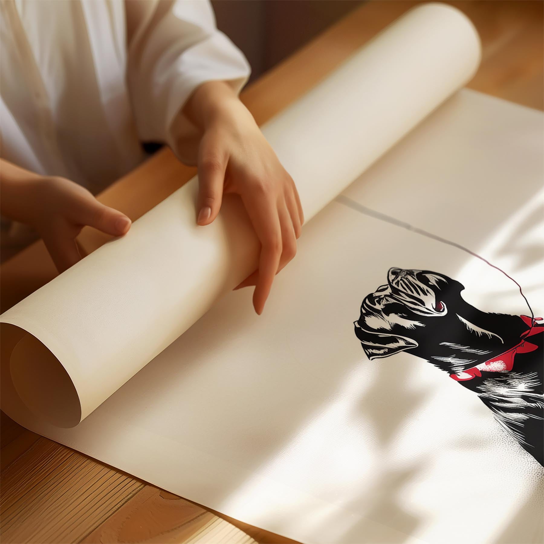 Bullmastiff DOGSY Series inspired by the Art of Banksy with text Dogsy image 1