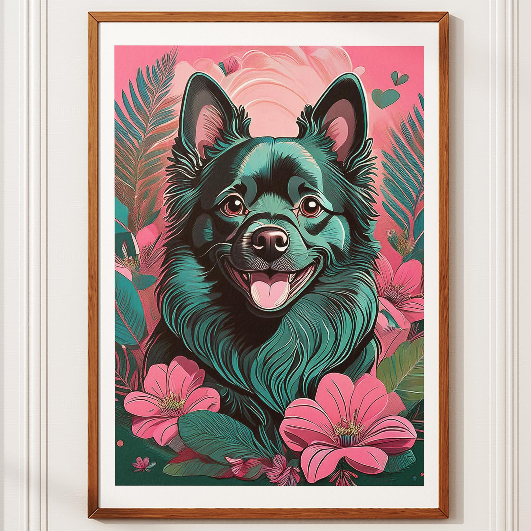 German Spitz Flowery Dog image 10