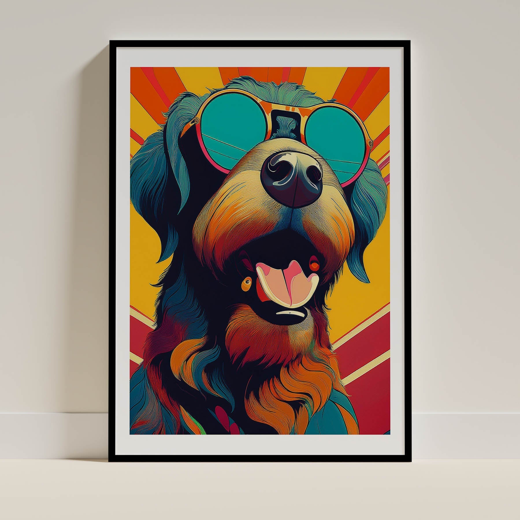 Rottweiler In Colourful Sunnies 1 image 0