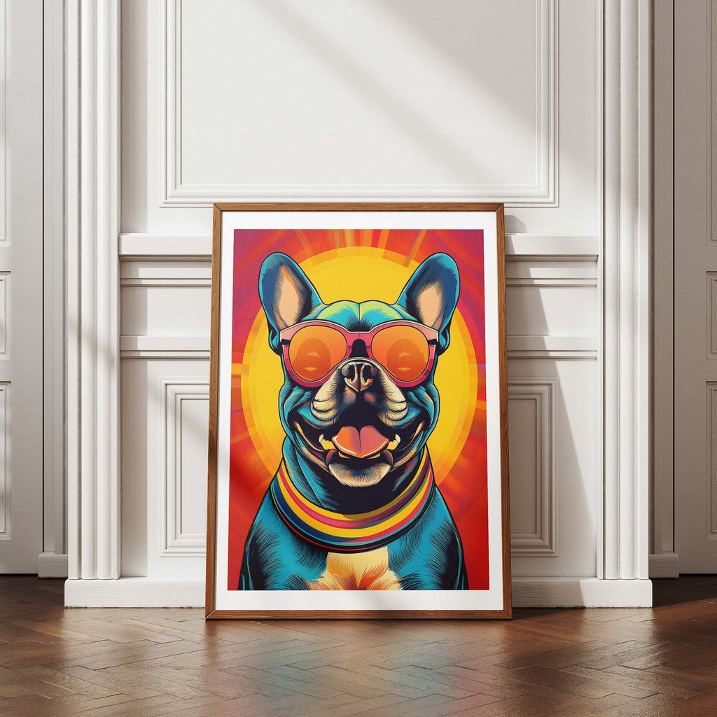 French Bull In Colourful Sunnies 1 image 4