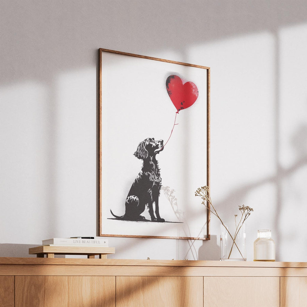 English Setter DOGSY Series inspired by the Art of Banksy image 5