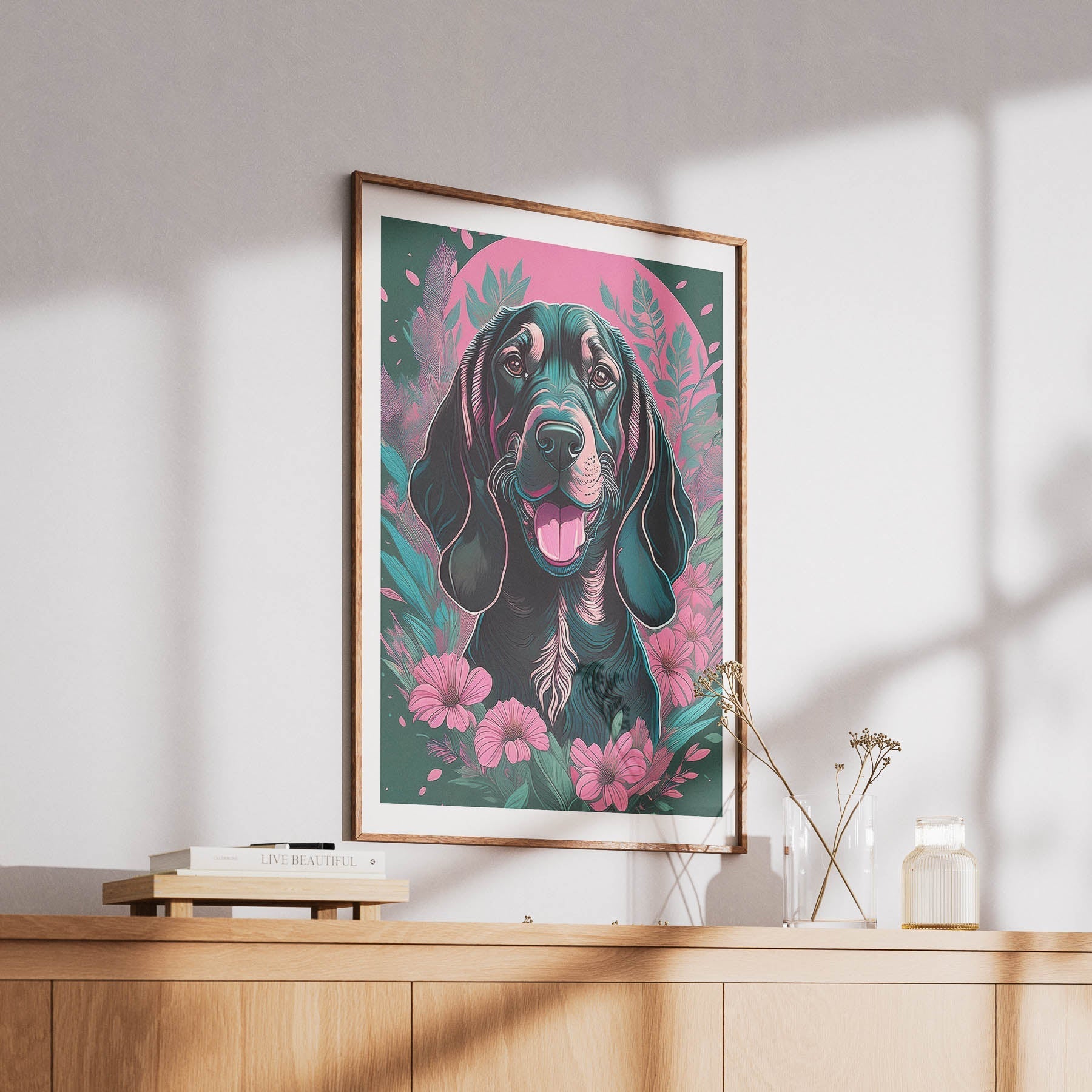Bloodhound Flowery Dog image 6