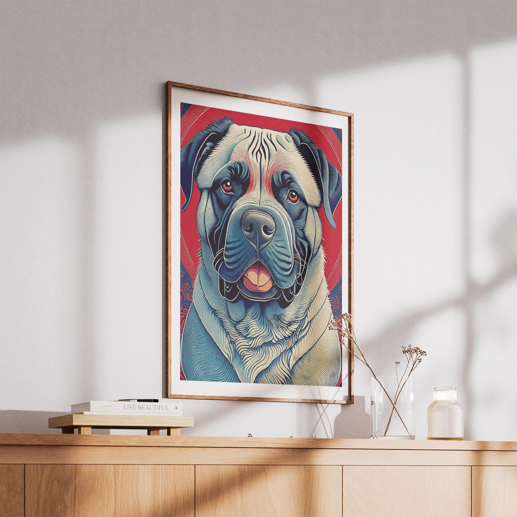 Mastiff Hokusai Japanese Inspired Dog Series image 5