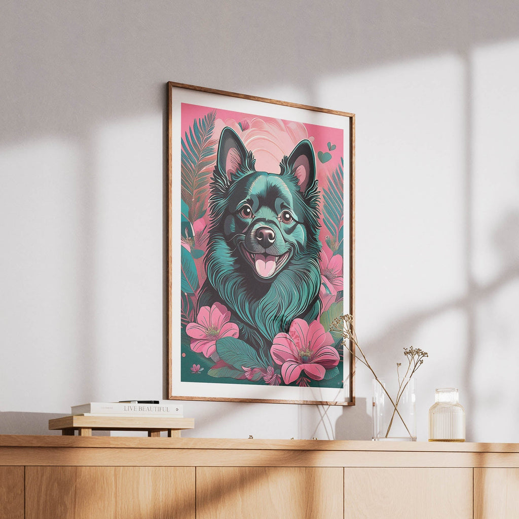 German Spitz Flowery Dog image 6