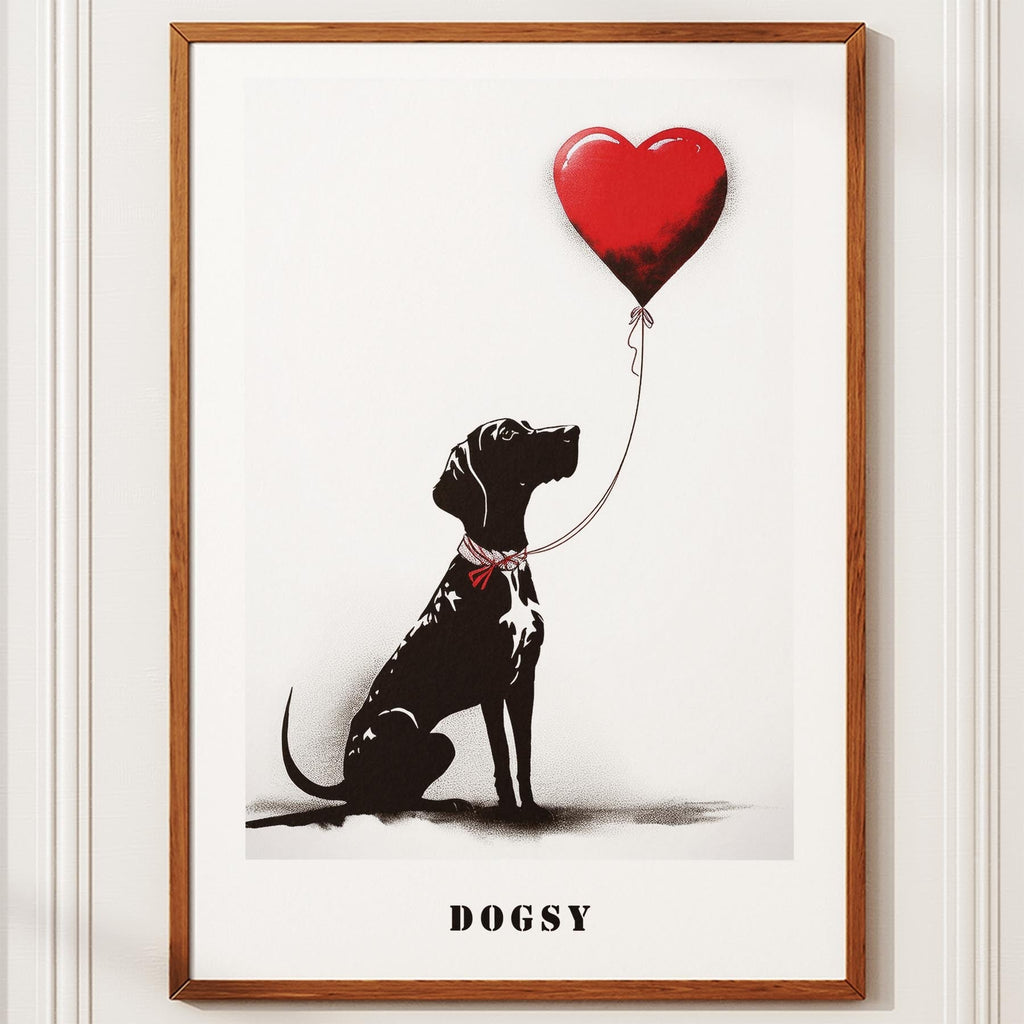 English Pointer DOGSY Series inspired by the Art of Banksy with text Dogsy image 10