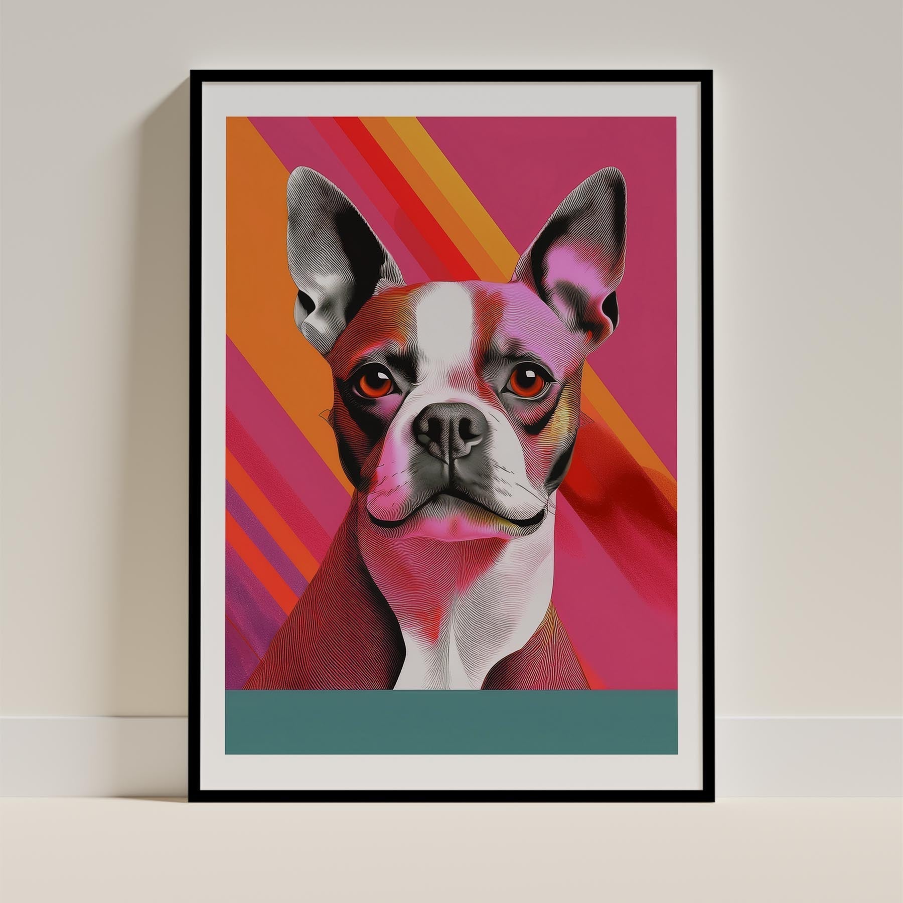 Boston Terrier Modern Pop Dog Series image 0