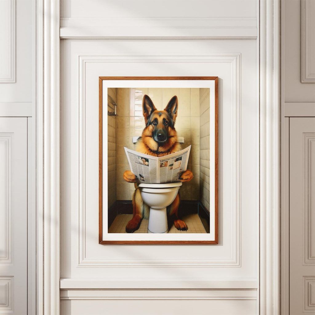 German Shepherd Toilet Humour Dog Series 1 image 3