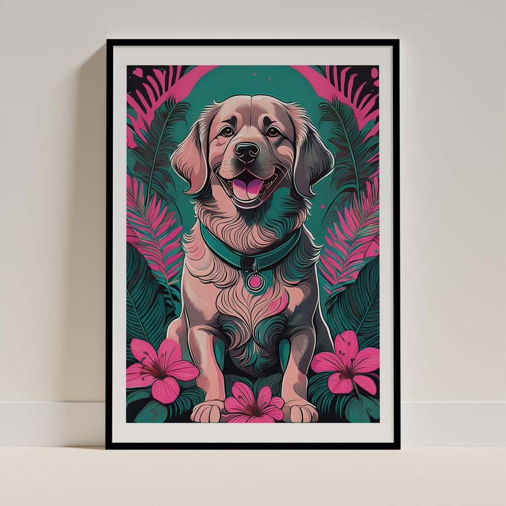 Golden Retriever Flowery Dog image 11