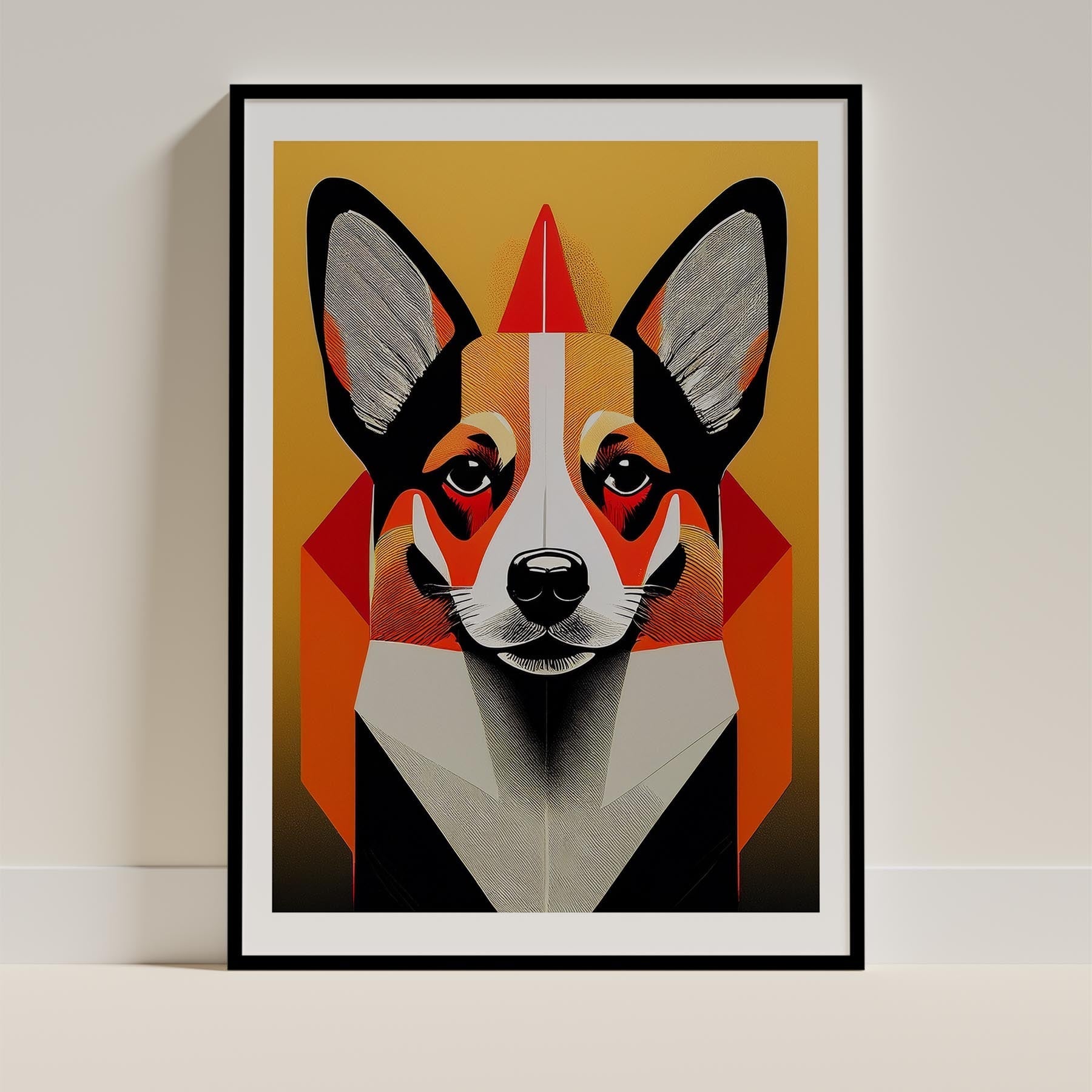 Corgi Geometric Orange Series image 0