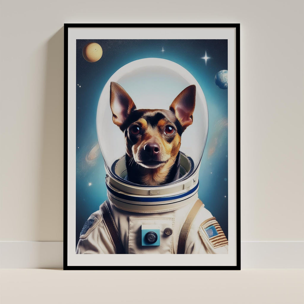 Miniature Pinscher Astronaut Dog Series image 0