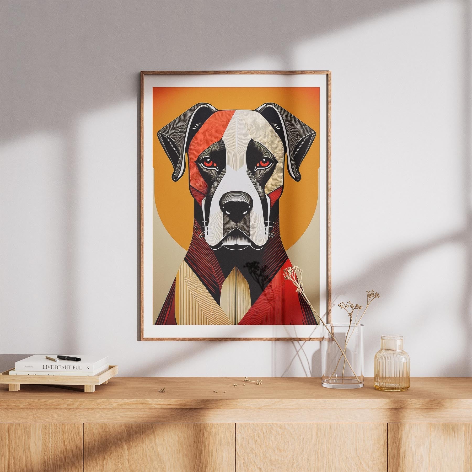 Boxer Geometric Orange Series image 8