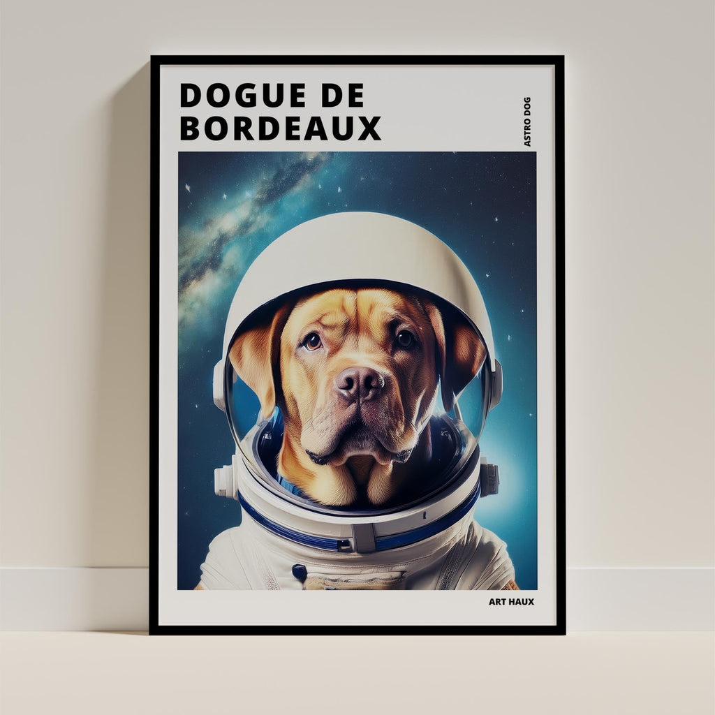 Dogue de Bordeaux Astronaut Dog Series with Text Astro Dog image 0