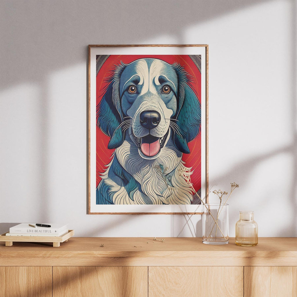 English Setter Hokusai Japanese Inspired Dog Series 2 image 8