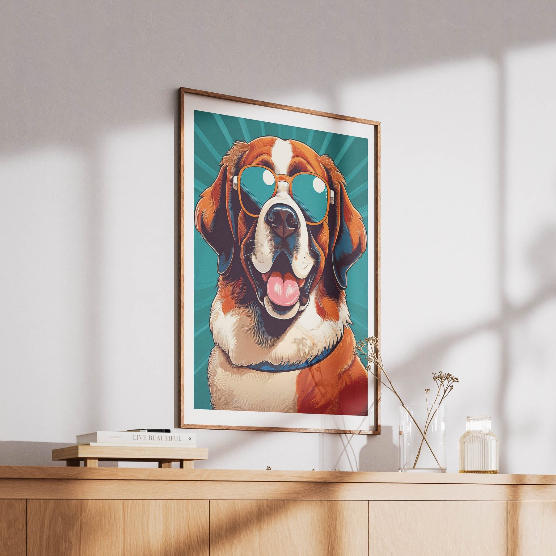 Saint Bernard In Colourful Sunnies 1 image 6