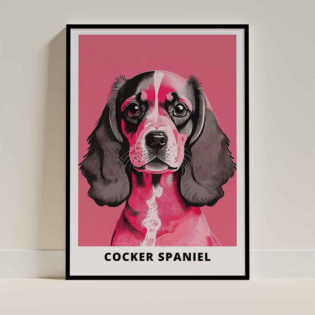 Cocker Spaniel Pink and Black Dog Series 1 image 0