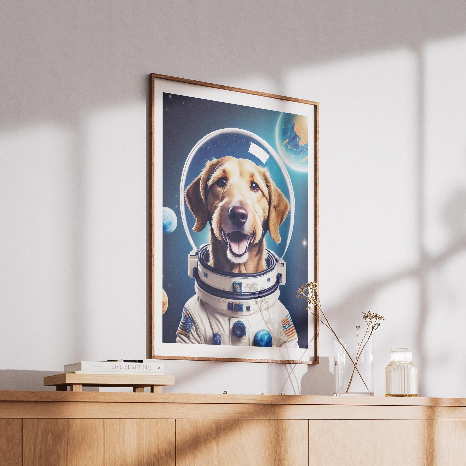 Irish Wolfhound Astronaut Dog Series image 5