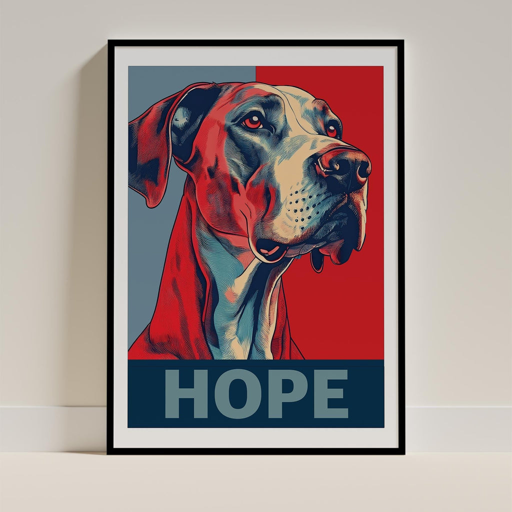 Great Dane HOPE Series Inspired by the Obama Poster image 0