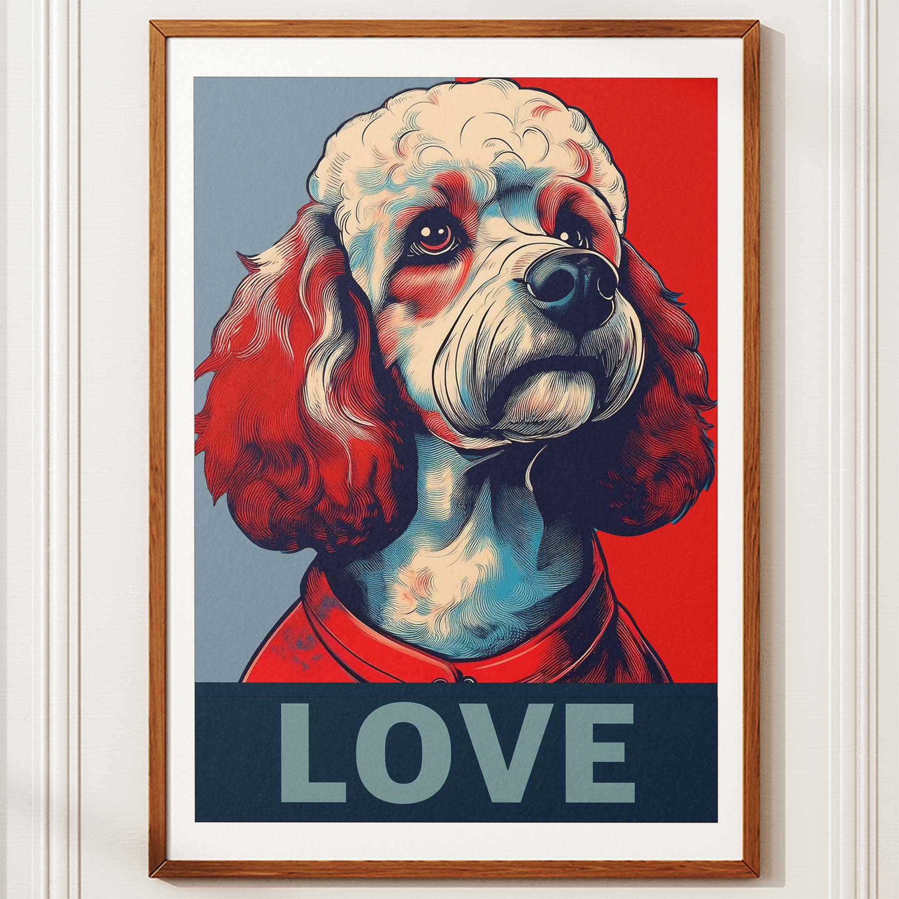 Poodle LOVE Series Inspired by the Obama Poster image 10