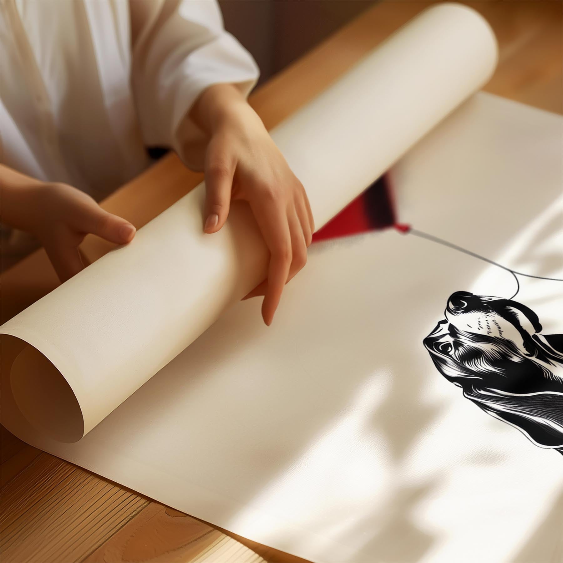 Basset Hound DOGSY Series inspired by the Art of Banksy image 1