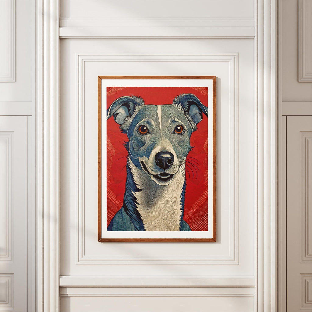Whippet Hokusai Japanese Inspired Dog Series 1 image 3