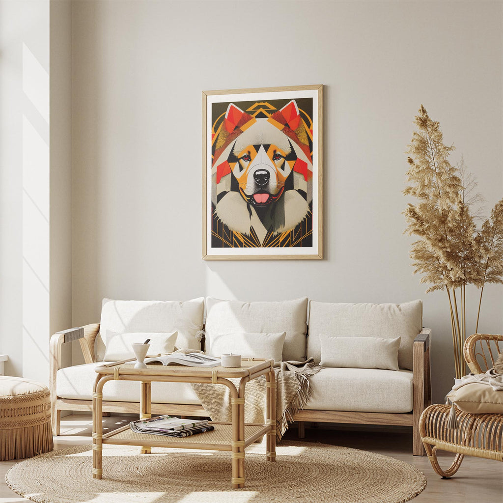 Chow Chow Geometric Orange Series image 2