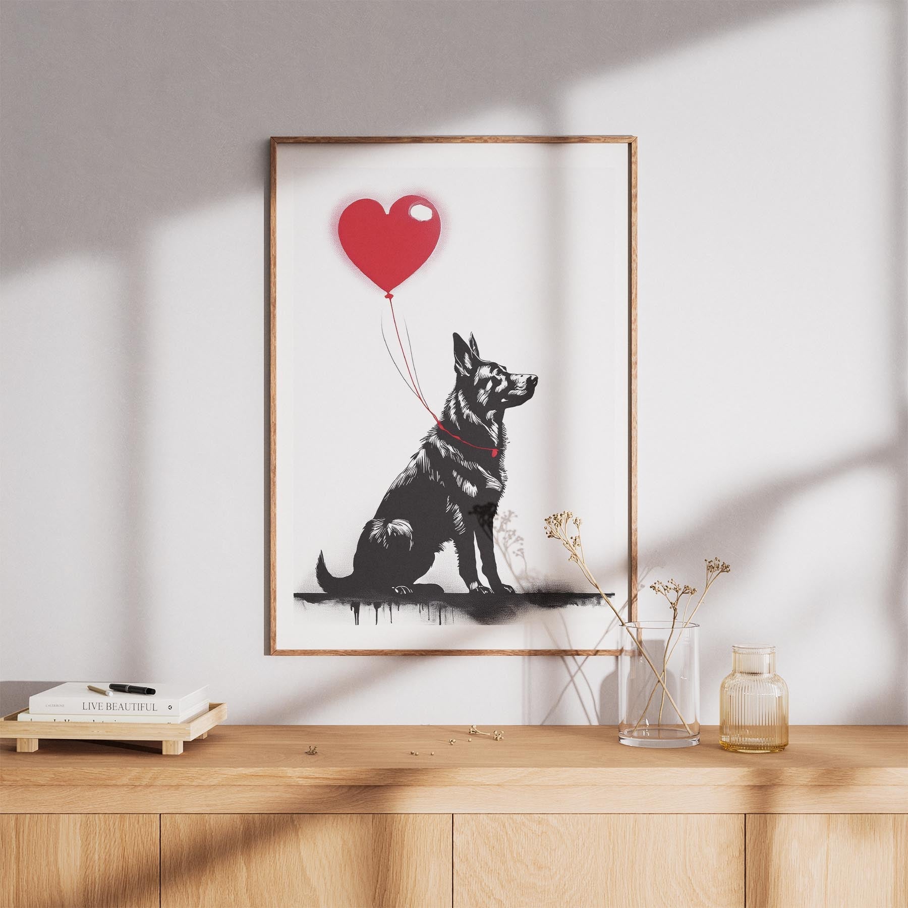 German Shepherd DOGSY Series inspired by the Art of Banksy image 8