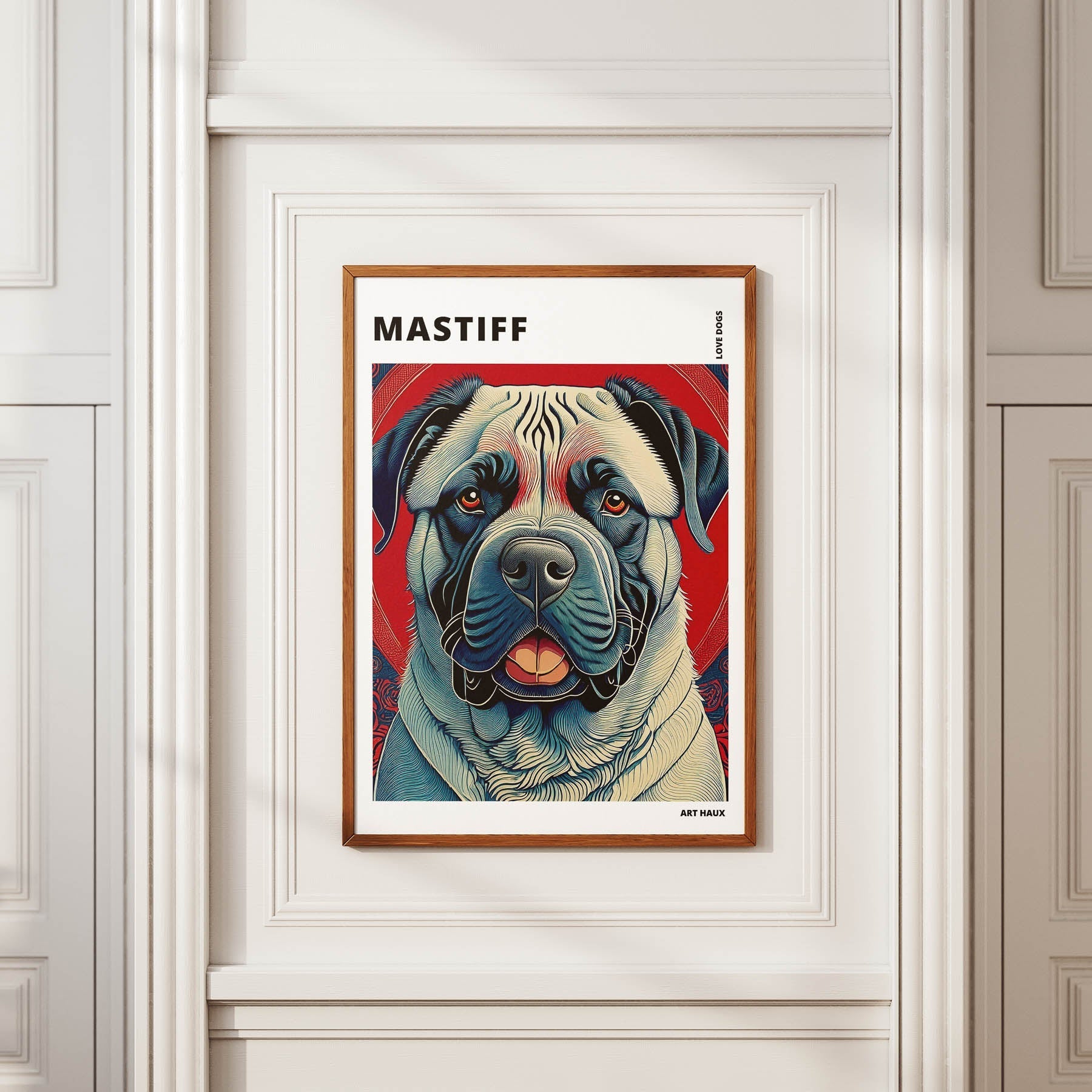 Maltese Hokusai Japanese Inspired Dog Series with Text image 3