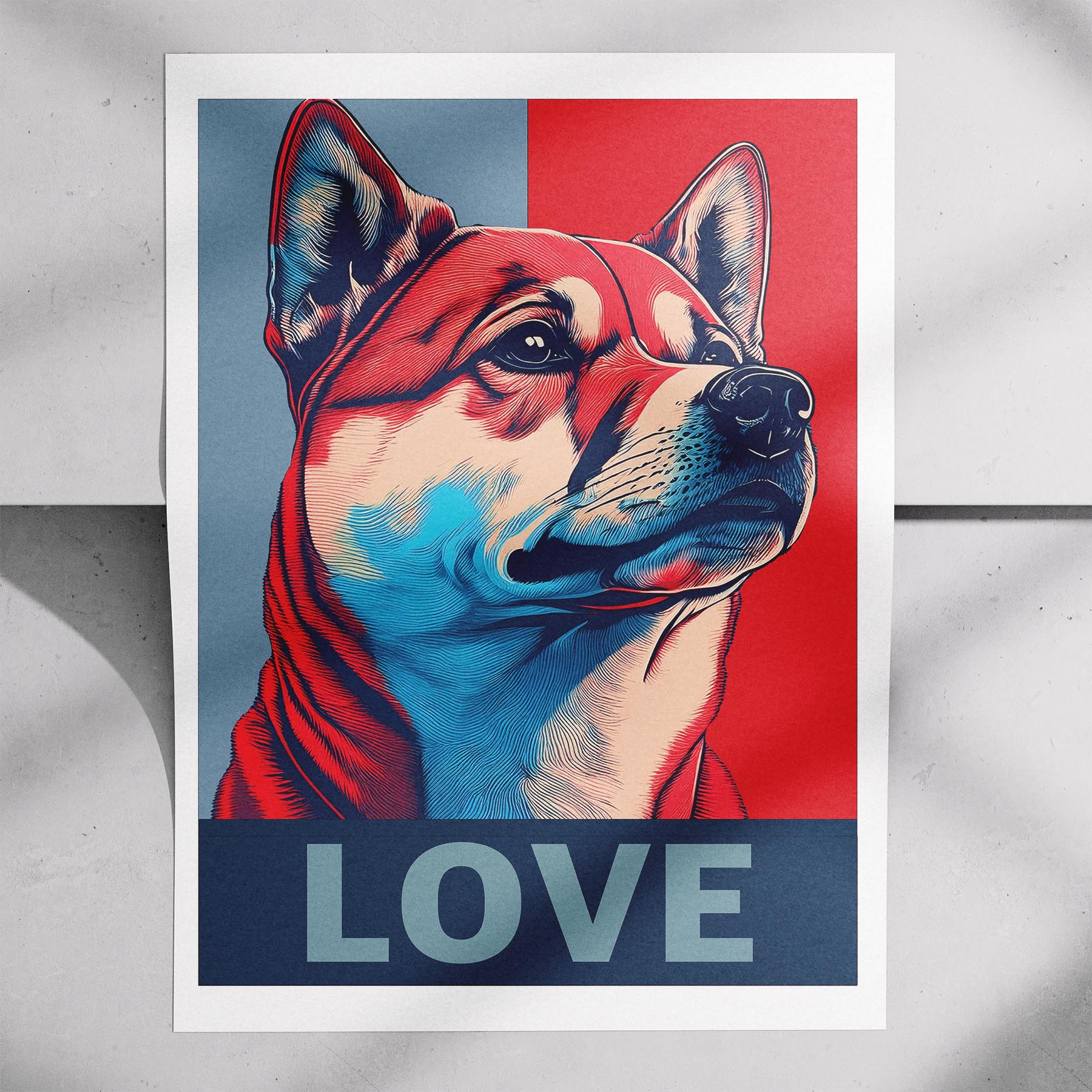 Shiba LOVE Series Inspired by the Obama Poster image 7